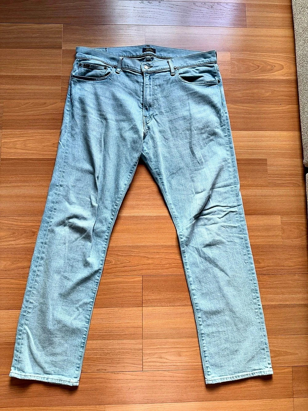 Polo Ralph Lauren Men’s 36x34 Classic Fit Jeans Light Wash Straight Leg Denim